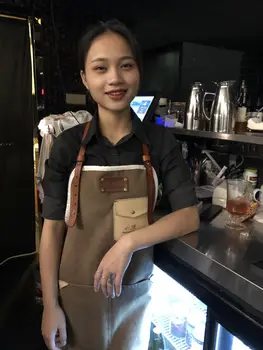 

Full Leather Pocket With Canvas Apron