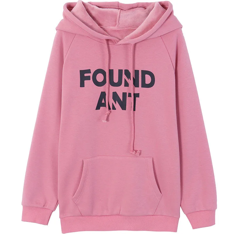 

Womens hoodie Pink Pullover Avant-Garde design Alphabet pattern Printing Oose and Comfortable Plus Size Hoodies