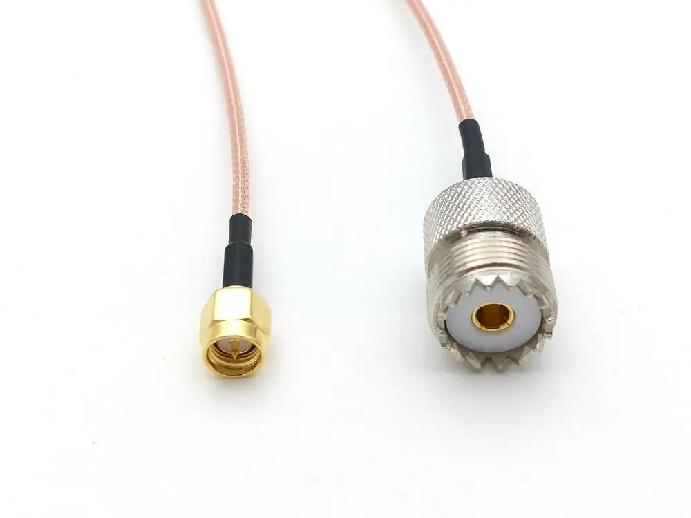 20 шт. UHF SO239 женский PL259 к SMA Штекерный обжимной кабель RG316 оптовая