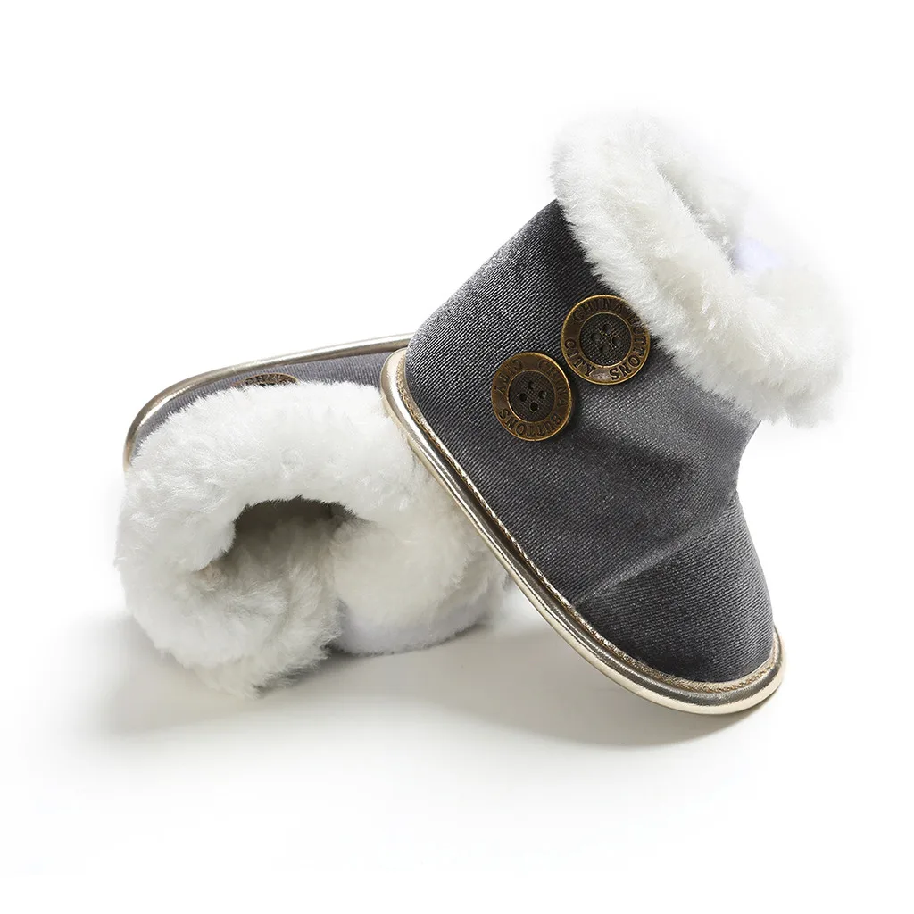 MUQGEW/Обувь для маленьких мальчиков и девочек; осенне-зимняя однотонная обувь без шнуровки для новорожденных; обувь для малышей с украшением в виде хвоста; ботинки для малышей;