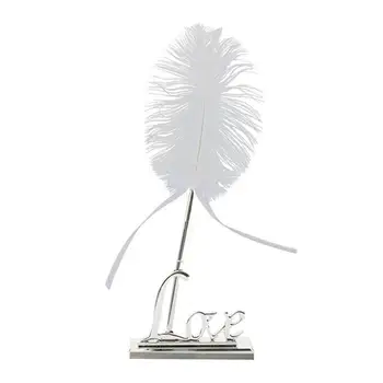 

Ballpoint Stationery Signature Pen Stand Writing Tool Gifts ABS Feather Vintage Retro Ball Pen Decoration Ornament Home