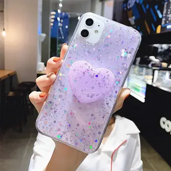 

2LC Glitter Phone Case For iPhone11 11Pro Max 11 Pro XS XR X XS Max iohone7 8 8Plus Slim Soft IMD Bling Back Cover Phone Coque