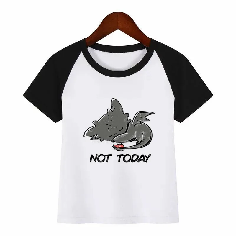 

Kids Funny Toothless Cartoon O-Neck T Shirt Tees Summer Tops Children Girl T-Shirt Boy/Girls Clothing