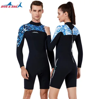 

DIVE&SAIL 3mm Neoprene Wetsuits Men Keep Warm Scuba Diving Wet Suits Women Long Sleeve Surfing Spearfishing Triathlon Wetsuit