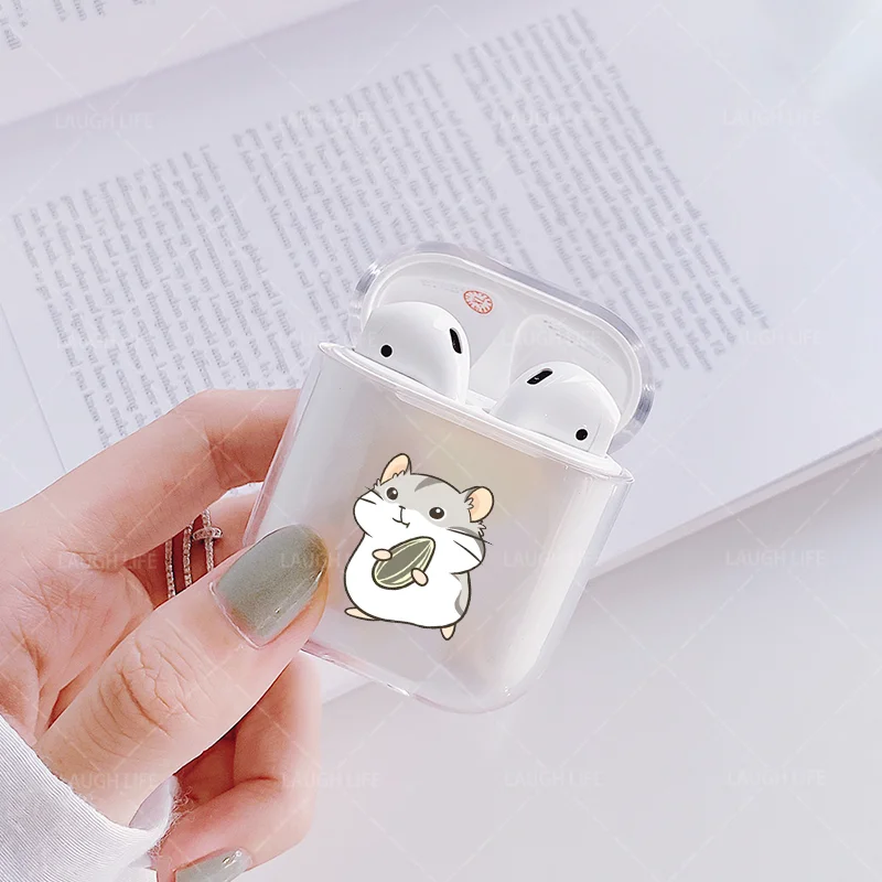 

2020 Cute Cartoon Mouse Transparent Soft For Airpods 2 Case Funny Pattern Bluetooth Headset Protective Cover For Air Pod 2 1case