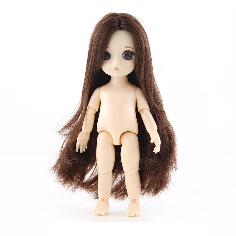 As picture Новые 13 подвижные шарнирные куклы игрушки мини 16 см BJD Кукла-мальчик для маленькой девочки голый обнаженный тело модные куклы игрушки для девочек подарок - Цвет: As picture
