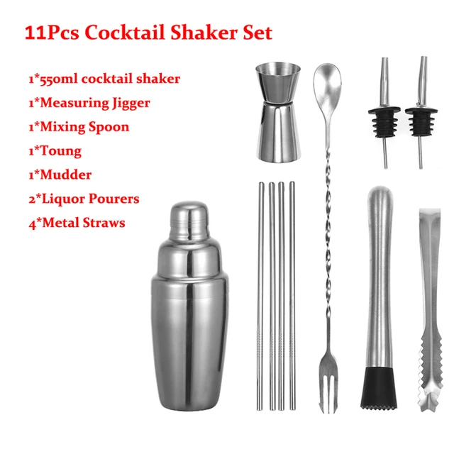  Simple Modern Cocktail Shaker Gift Set with Jigger Lid