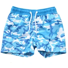 Пляжные шорты с камуфляжным узором для мальчиков купальный костюм для маленьких мальчиков от 2 до 14 лет, детские купальные шорты для купания светло-голубые пляжные шорты для мальчиков
