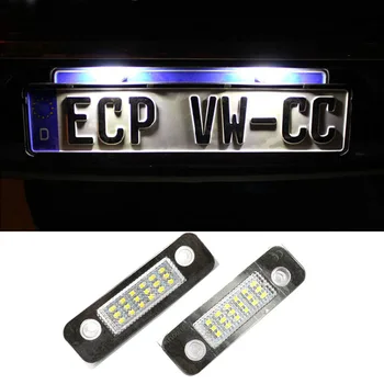 

2PCS LED License Number Plate Light For Ford Fusion Fiesta Mondeo Car License Plate Lamps