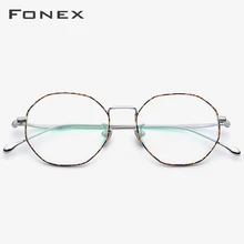 B титановая оправа для очков, женские винтажные Роскошные многоугольные ультралегкие очки по рецепту, мужские Оптические очки для близорукости, оправа для очков 861