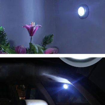 

Wireless LED Battery Powered Stick on Tap Light Kitchen Cabinet Closet Lamp for Home Kitchen Hallway Cabinet Closet Stairs