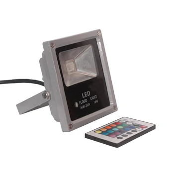 

LED Flood Light Reflector RGB 10W AC100-245V Remote Control House Floodlights Waterproof IP65 Outdoor Garden Led Spotlight
