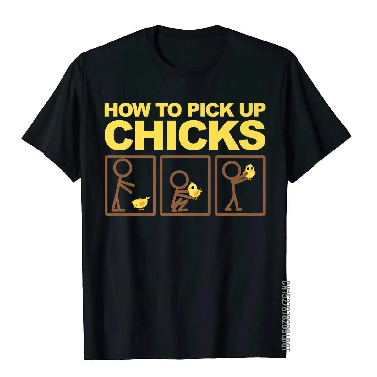 How To Pick Up Chicks Shirt Cute Pick Chicks 101 Tee Gift__B10130black