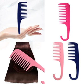

Wide Tooth Comb With Hook Anti-static for Curly Wet Dry Hair Tangle Free