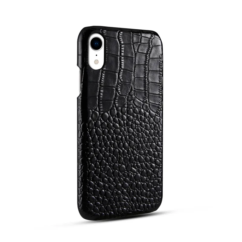 BestNull первый слой коровьей крокодиловой кожи линии задняя крышка чехол для iPhone XR смартфон