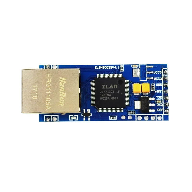 Сетевой модуль уровня ZLSN3003S ttl с RJ45(Pin type) Ethernet в последовательный модуль MCU сетевой модуль