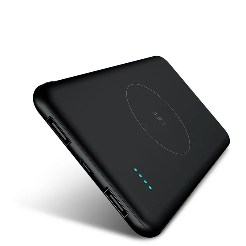 

Slim Poverbank 10000mAh Qi Wireless Charger Power Bank External Battery Fast Wireless Charging Powerbank for Xiaomi mi 9 iPhone