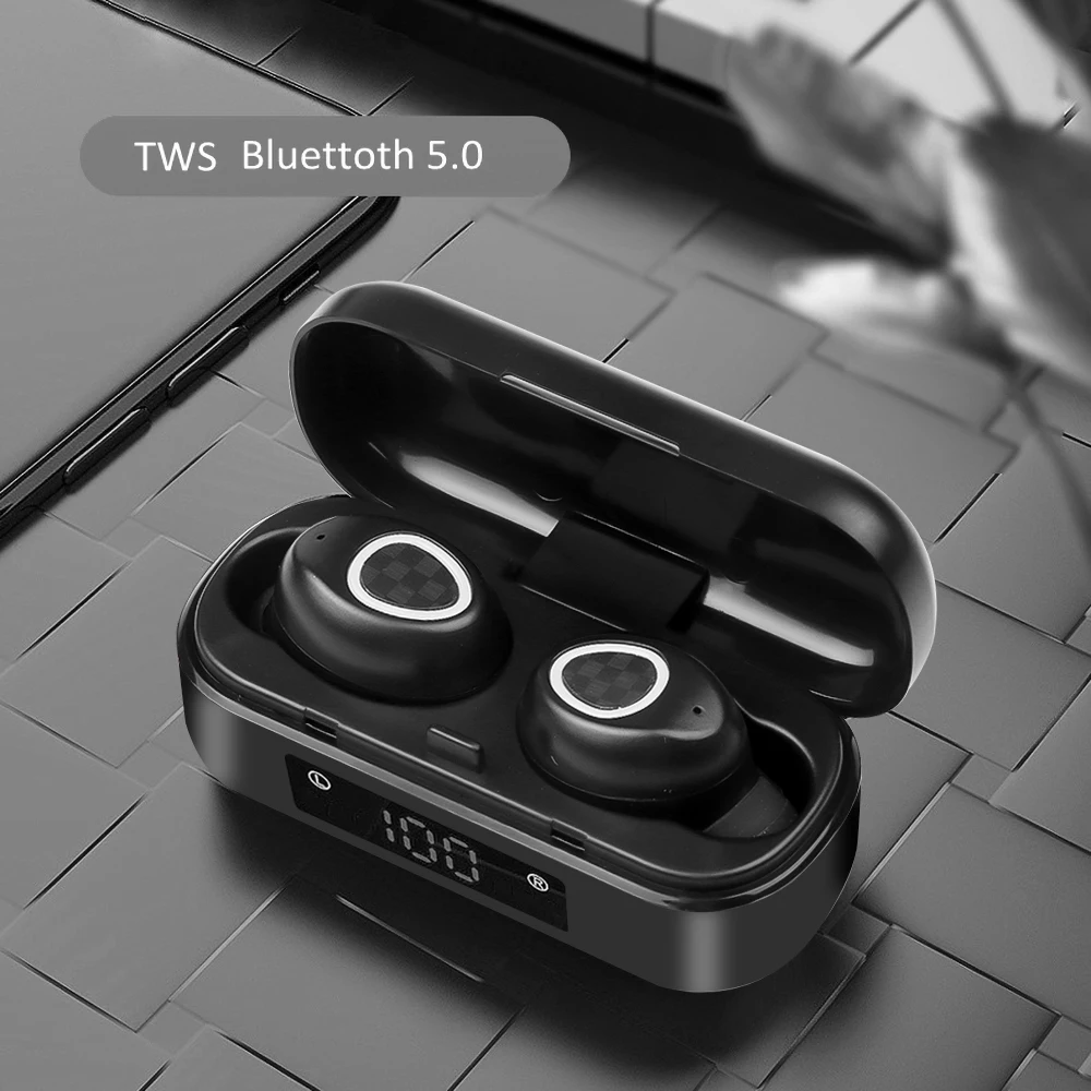 TWS 5 0 7D стерео сенсорные беспроводные наушники Bluetooth водонепроницаемые CVC8.0