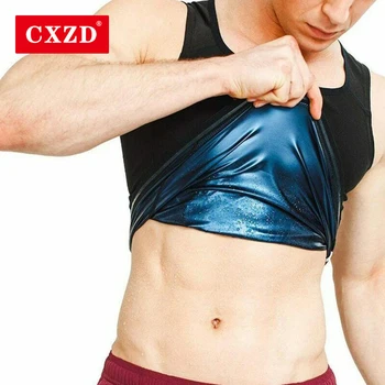 

CXZD Sauna Sweat Shaper Vest for Men Women Fat Burning Shaperwear Slimming Vest Body Shaper Waist Trainer Corset