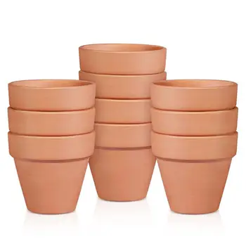 

10Pcs Small Mini Terracotta Pot Clay Pottery Planter Cactus Flower Pots Succulent Nursery Pots Wedding Party Favor