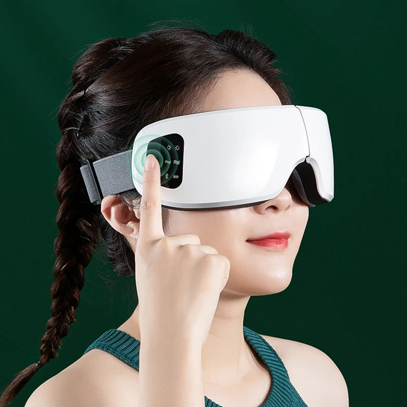 

Wireless Eye Massager Air Compression Eye Mask Bluetooth Music Smart Hot Compress Heated Goggles Anti-fatigue Eye Care