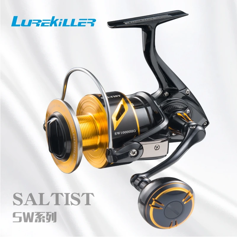 100% Japan Made Lurekiller Full Metal Spinning Jigging Reel Saltist  SW4000XG 5000XG 6000HG 10000HG 35kgs Drag Boat Popping Reel