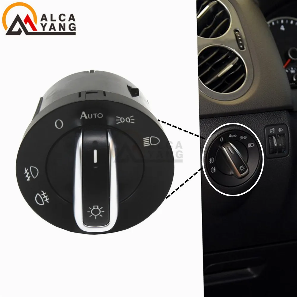 Для VW Golf MK 5 6 Plus Jetta 3 Touran Tiguan Caddy Passat B6 CC RABBIT 5ND941431B хромированный переключатель