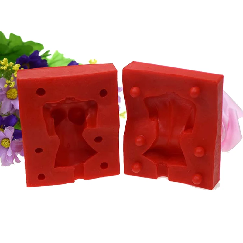 2pcs Female Body Silicone Molds For Cake Chocolate Molds Fondant Cake Decorating Tools Gumpaste Bakeware Resin Clay soap Moulds