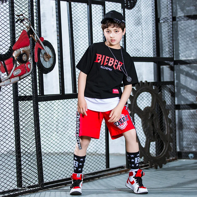 

Children Hip Hop Childrenswear Summer BOY'S Hip Hop Hiphop Jazz Clothing Children CHILDREN'S DAY Dancing Dress Jazz Play