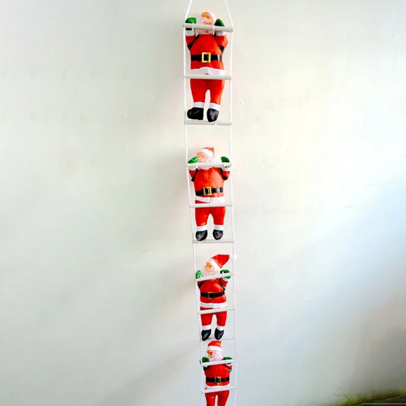 Подвесные рождественские украшения Санта Клаус подняться подвесная лестница фестивальные декорации вечерние поставки - Цвет: 20cm 4 person