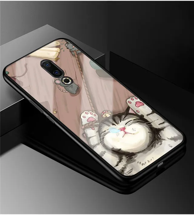 48 Для Meizu 15 чехол из закаленного стекла, жесткая задняя крышка для Meizu 15 Plus, чехол 15 Plus, мягкий бампер для Meizu15, защитный чехол s - Цвет: 48
