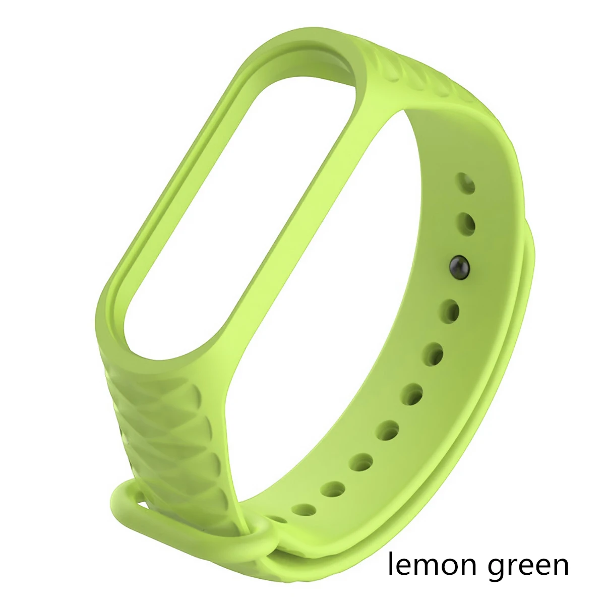 Lemon yellow Smart Bracelet Strap Smart Accessories Silicone Diamond replacement Watch Watch For Mi Band Bracelet 3 4 M3 M4 Bracelet Strap - Цвет: Lemon yellow