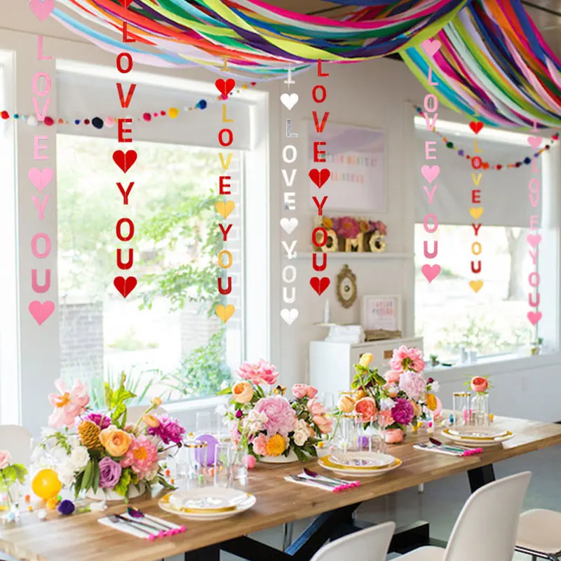 1 шт. DIY золотые/Серебристые/розовые красные бумажные флаги с надписью Happy Birthday