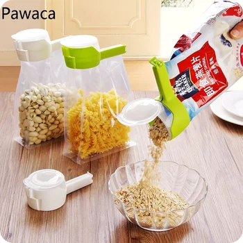 

Seal Pour Food Storage Bag Clip Snack Sealing Clip Fresh Keeping Sealer Clamp Plastic Helper Food Saver Travel Kitchen Gadgets