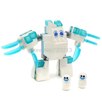 

Single Sale Cartoon Cute Marshmallow And Snowgies Figure Snowman Building Blocks Sets Models Bricks Toys for Children