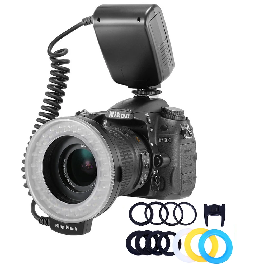 HD-130 Macro Ring Lights LED Macro Ring Flash light ring For Canon Nikon Canon Pentax Olympus Panasonic Camera