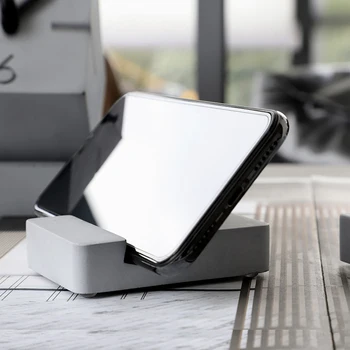 

Simple multi-functional creative base office mobile phone support frame cement plaster supplies silicone mold