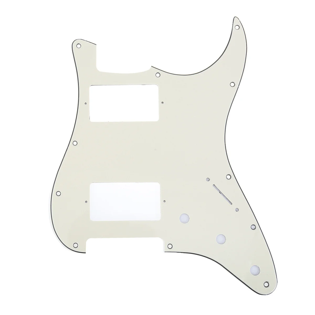 Musiclily Pro 11 Hole гитара Strat Pickguard HH для американского/мексиканского Fender стандартный стиль Stratocaster, 3Ply крем
