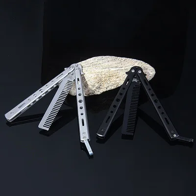 220mm 8 6 Stainless Steel Practice Dull Blade Flail Combat Fight Fold Mariposa Train Butterfly Balisong 1 220mm 8 6 Stainless Steel Practice Dull Blade Flail Combat Fight Fold Mariposa Train Butterfly Balisong 5