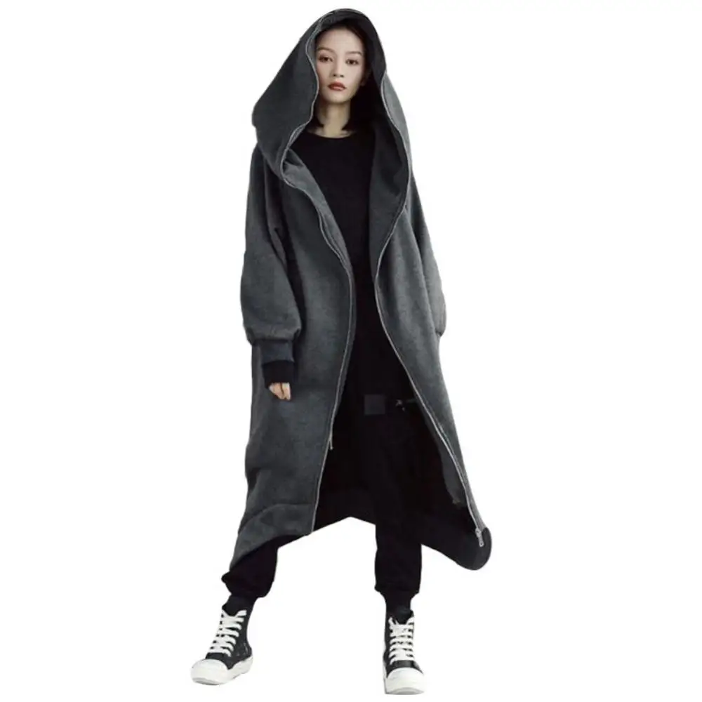 Maxi Loose Hoodies Sweatshirt Coat 