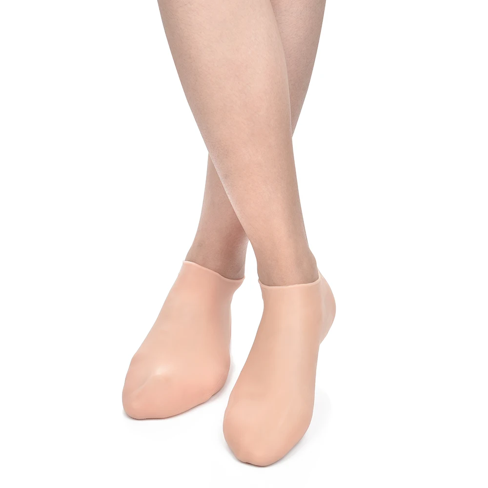 

2Pcs Silicone Gel Feet Care Socks Full Length Crack Prevention Moisturize Dead Skin Removal Socks Foot Protector Skin Care