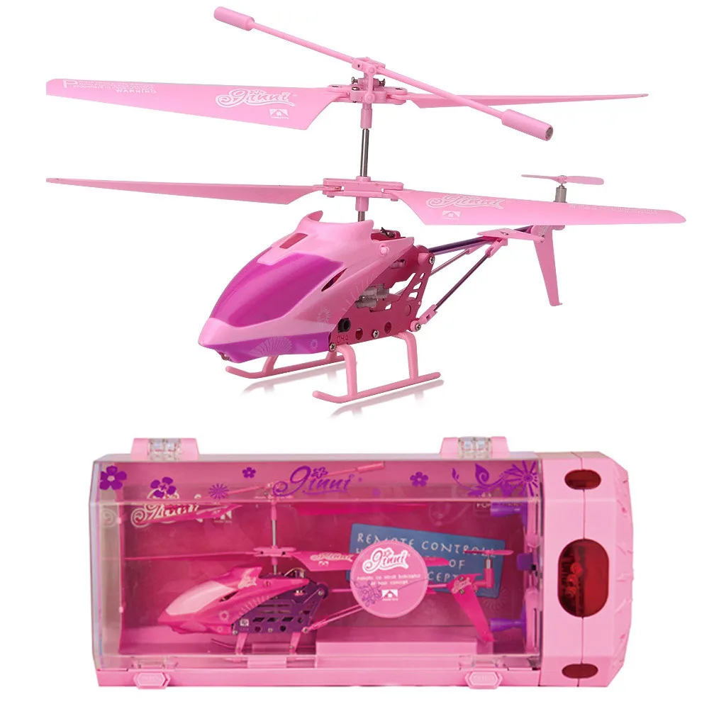 

girl Pink 3.5CH RC Helicopter Mini RC Drone with Gyro Flash Shock alloy Resistant RC Aviation model Drone Toys for Children Gift