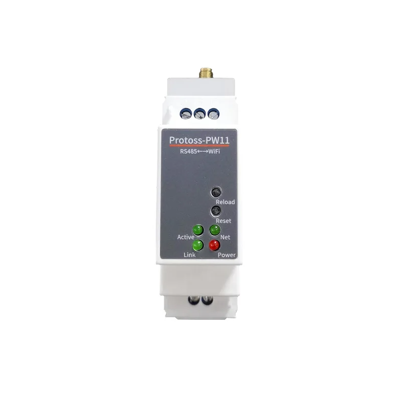 Rail mountable Industrial Device Server Serial port RS485 to wifi or rj45 Ethernet converter server Support Modbus TCP to RTU wifi converter