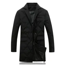 Новое поступление, зимняя высококачественная мужская куртка на белом утином пуху, Длинные мужские куртки, зимнее теплое пальто, плюс-размер, M-5XL, Y18818