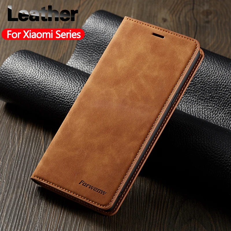 Магнитный чехол-кошелек с откидной крышкой для Xiaomi Note 8 Pro 7Pro роскошный кожаный