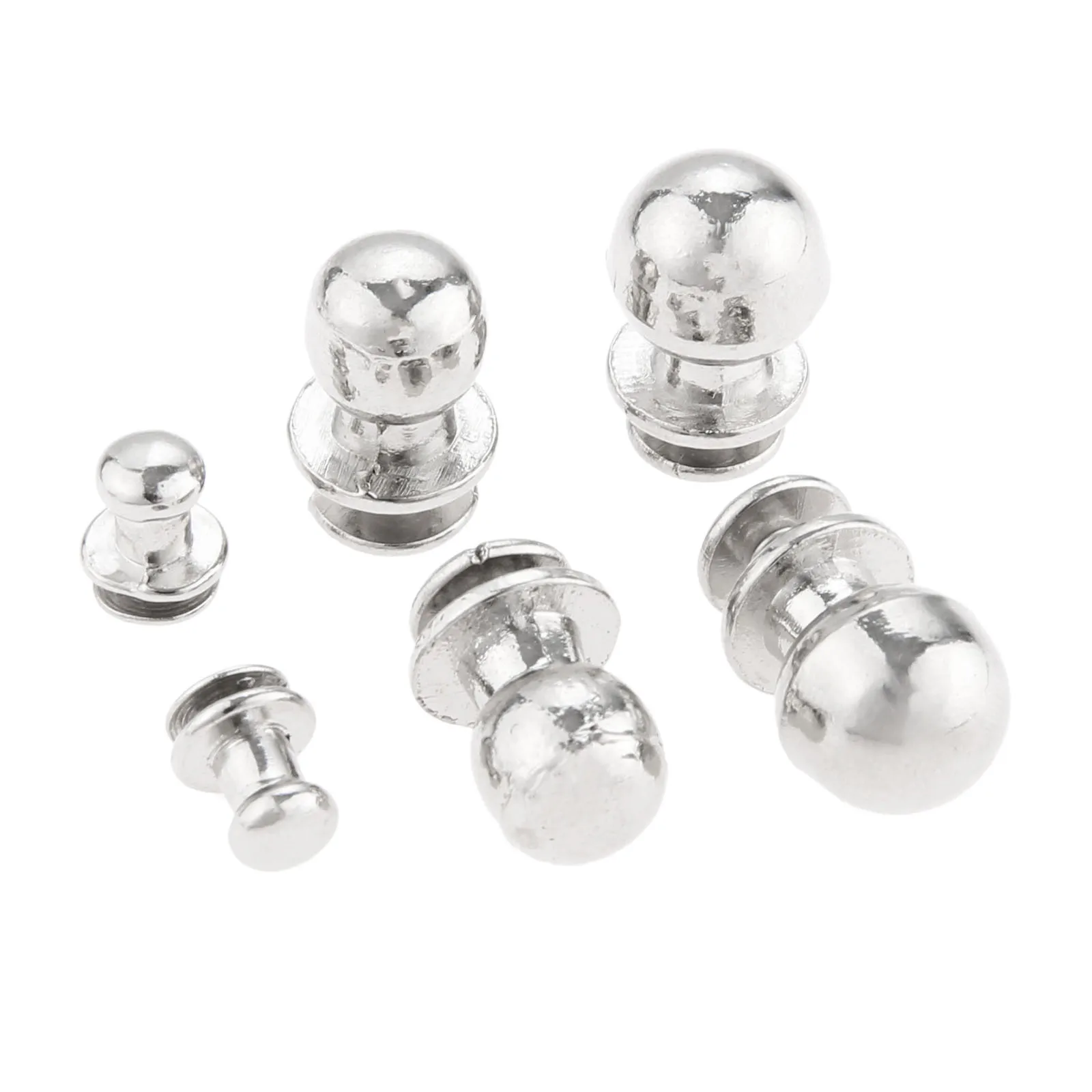Furniture Knobs 5/10pcs Mini Silver Knobs Round Handles Pulls Single Hole Drawer Vintage Decorative Cabinet Chest Kitchen Solid Alloy Bathroom