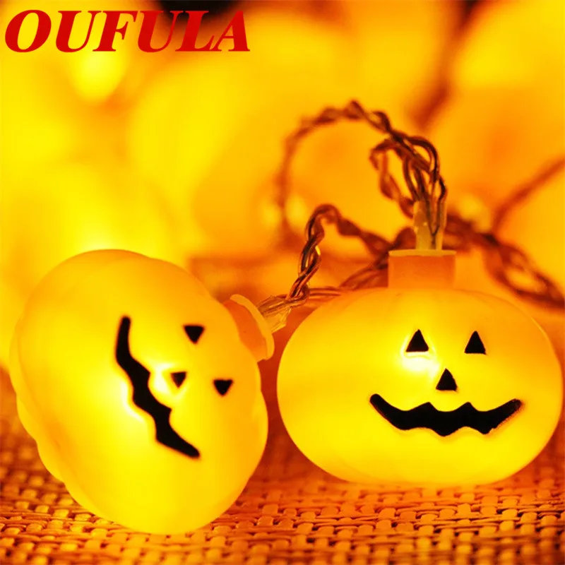 

OUFULA Halloween Light Pumpkin LED Solar Waterproof Ghost Festival Decoration Light