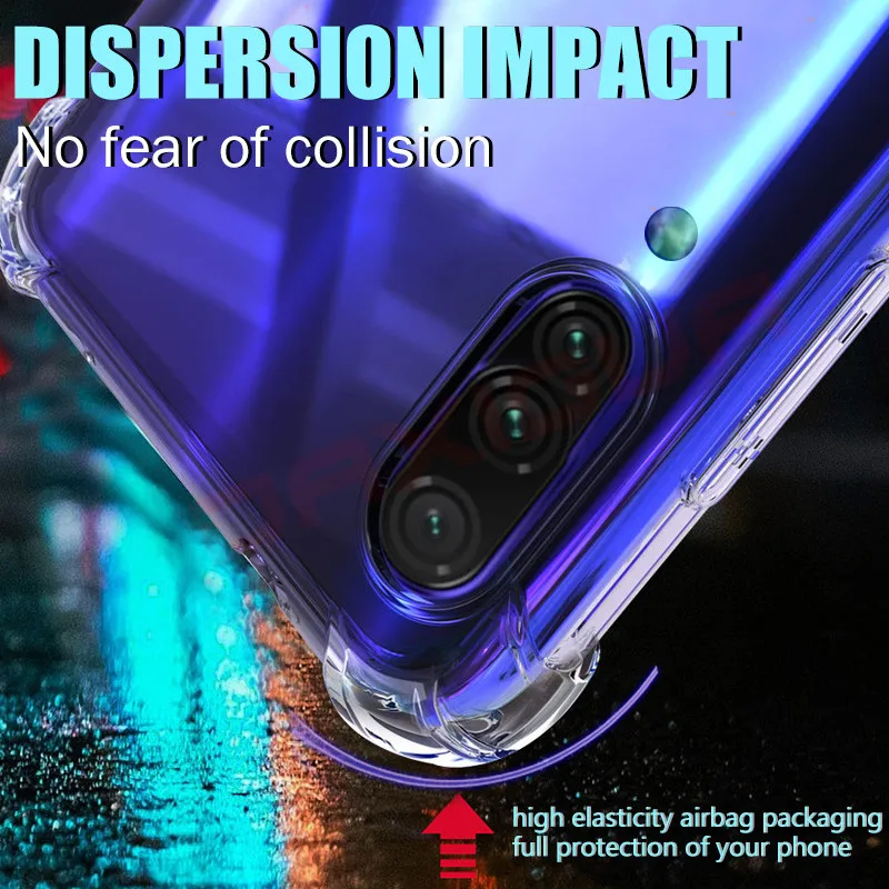 Ударопрочный чехол для samsung Galaxy A50 A70 A40 A30 A20 A10 A60 A90 A80 M20 M30 чехол силиконовый мягкий ТПУ прозрачный задняя крышка