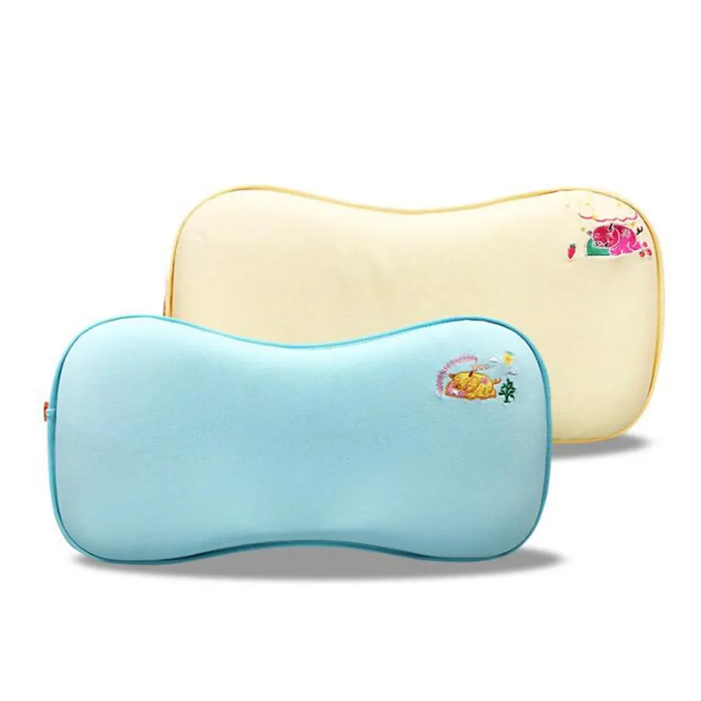 Memory Foam детские подушки дышащие мягкие удобные младенческие предотвращают плоская подушка для головы медленный отскок хлопок кости младенческой ребенка подушка