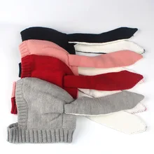 Детские зимние шапки для девочек и мальчиков; Детские теплые шапки; Детские шапки с заячьими ушками; милая шапка с рисунком для девочек и мальчиков